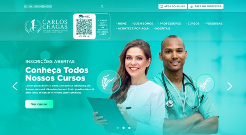Case Instituto Carlos Chagas - Site Institucional Médico Desenvolvido por Kayan Ruiz